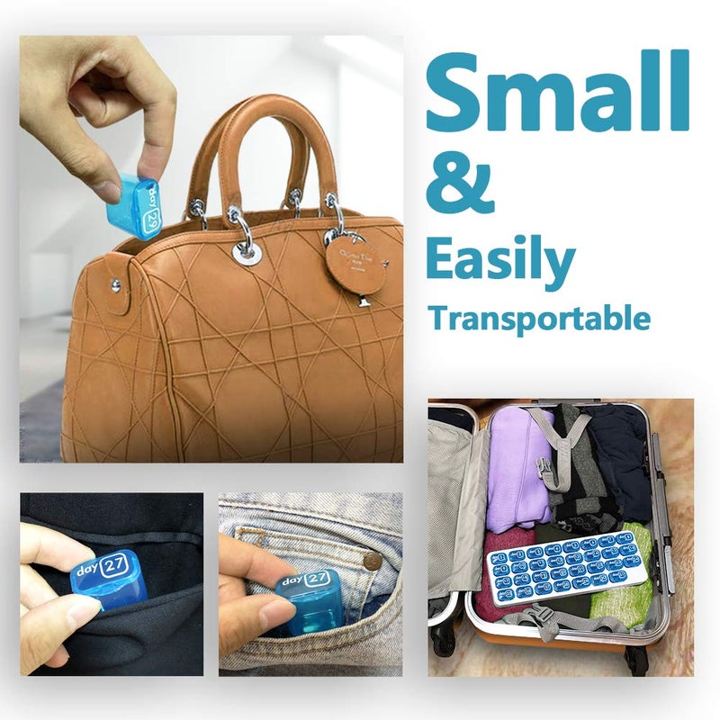 TCCMEIR 31 Day Monthly Pill Organizer, Portable Pill Medicine case Box Holder for Daily Medicine/Vitamin/Fish Oils/Supplement - Image 5