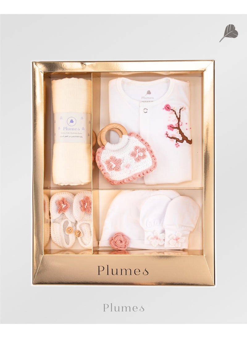 Plumes Sakura Girls Baby gift set - Image 1