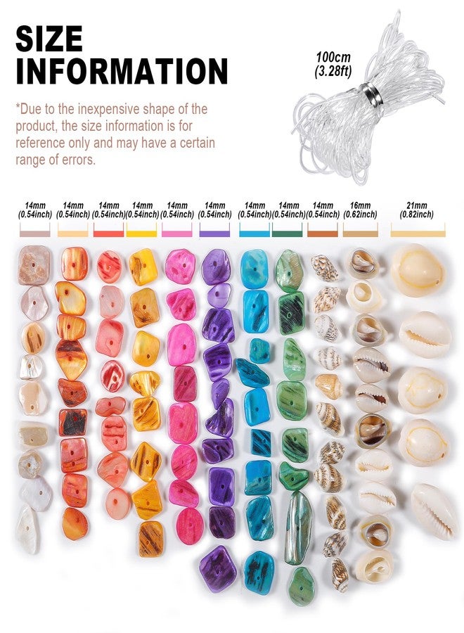 PPCLION Shell Beads Bracelet Making Kit Bracelet and Heart Beads Elastic Threads for Jewelry Necklace Making - Image 2
