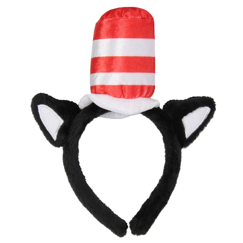 Bioworld Dr. Seuss Cat In The Hat Costume Hair Accessories Headbands For Women Men - Image 1