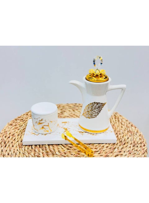This Is A Luxurious And Elegant Incense Burner Set That Combines A Contemporary Design With A Rich, Golden Aesthetic. The Set Includes: