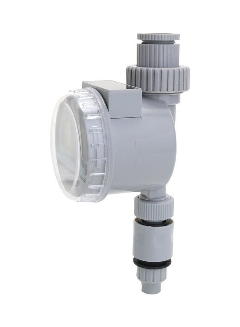 NIBEMINENT Solar Power LCD Screen Garden Irrigation Controller Timer Grey 12.5cm - Image 3