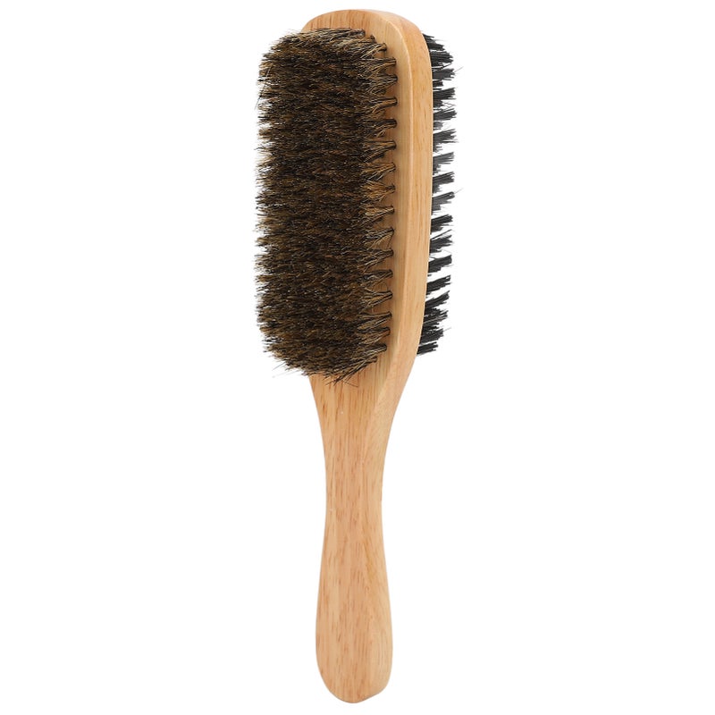 Double Sided Men Beard Brush Large Size Facial Hair Cleaning Ergonomics Modeling Brush for Home Salon - Image 1