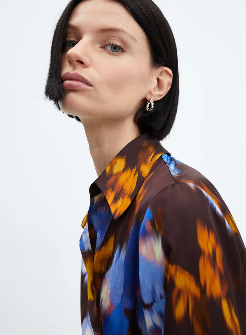 MANGO Floral Print Dress