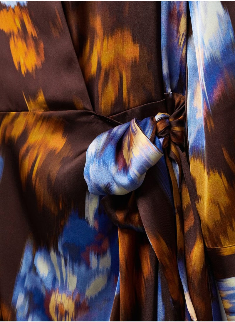 MANGO - Floral Print Wrap Dress - Image 1