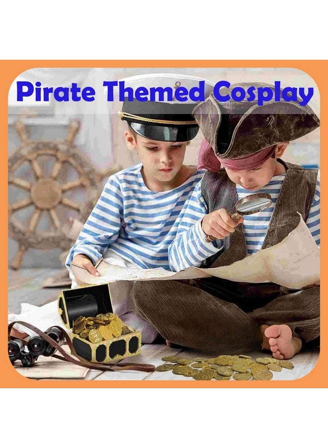 AiFanS Gold Coins Plastic,320 Pcs Fake Gold Coins,Pirate Gold Coins For Kids-Perfect For Pirate Themed Parties And Games(4 Patterns) - Image 5