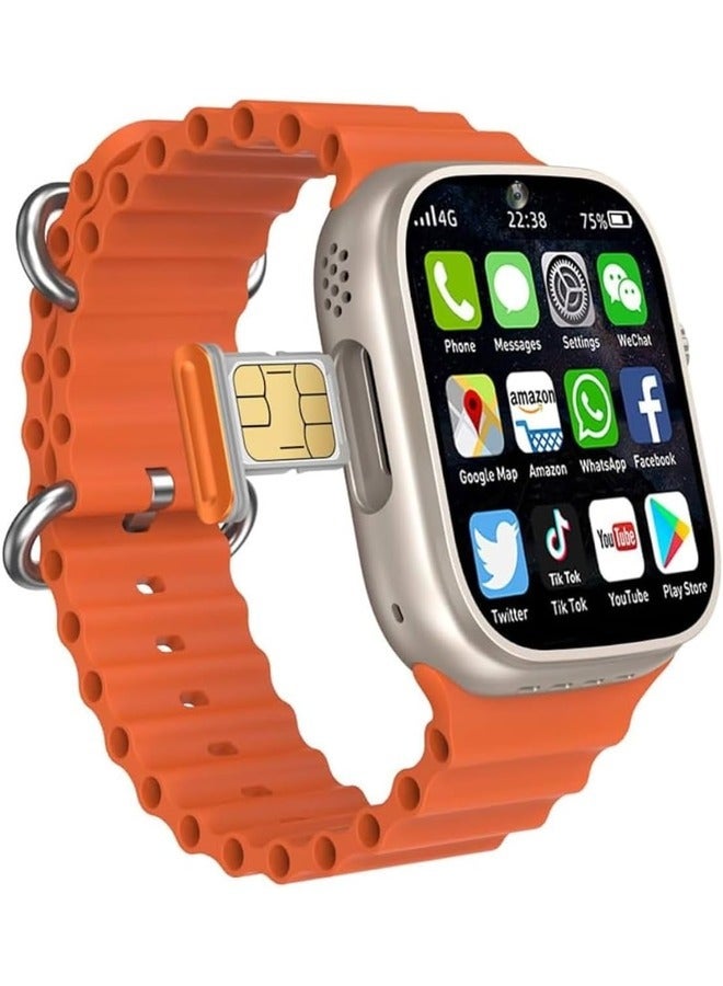 Telzeal Germany TC5G 2.2" Full Screen Smart Watch with SIM Slot, 3 Straps & Wireless Charger