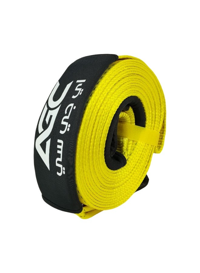 AGC  Car Tow Rope Strap 9M 14 Ton Heavy Duty Recovery Strap High Strength Nylon Towing Rope for SUV Truck Off Road Emergency Pull Strap - Image 5