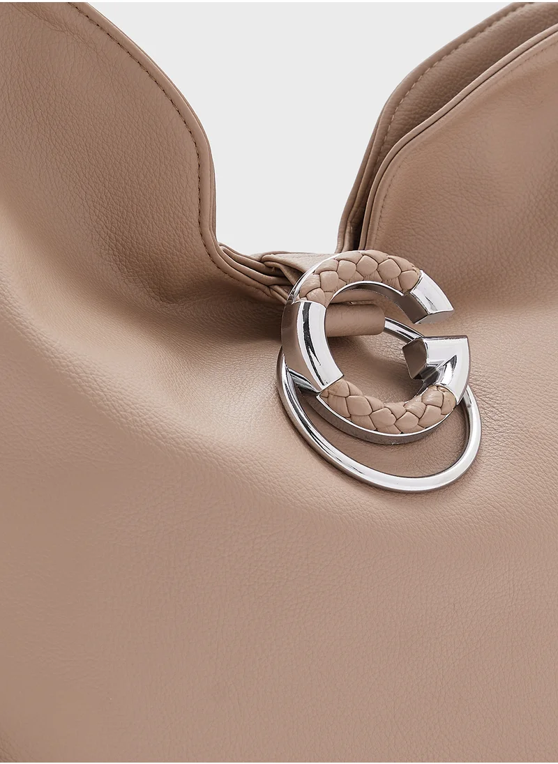 Ginger G Buckle Slouchy Shopper Bag