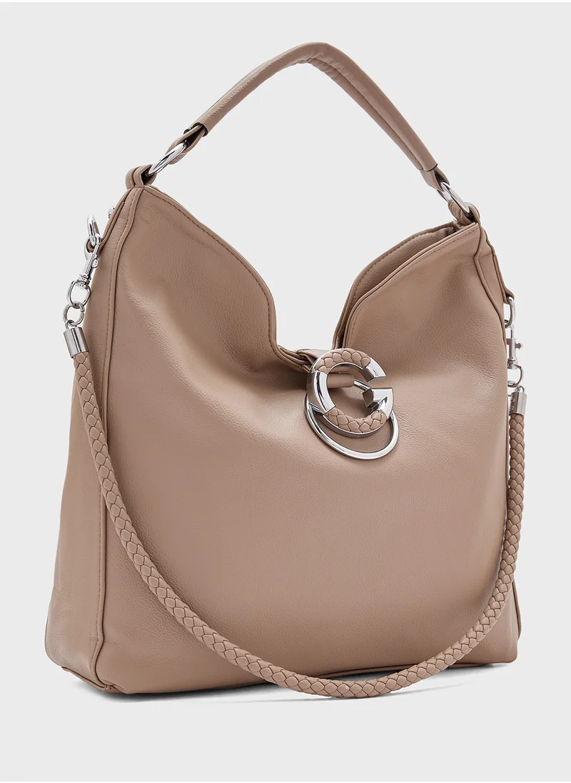 Ginger G Buckle Slouchy Shopper Bag