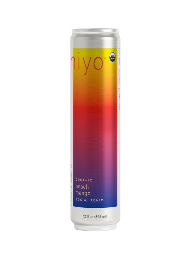 Hiyo Organic Peach Mango Functional Seltzer, 12 FZ - Image 1