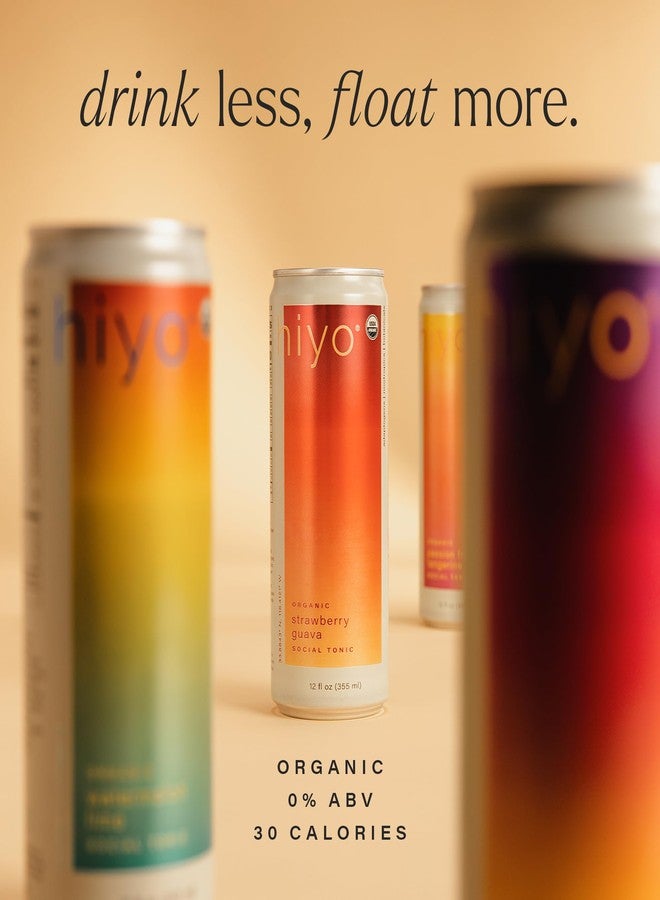 Hiyo Organic Peach Mango Functional Seltzer, 12 FZ - Image 2