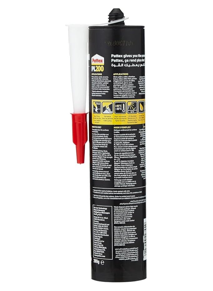 Pattex Glue Adhesive Aging-Resistant, Solvent and Isocyanate Polymer, PL-200 - Image 2