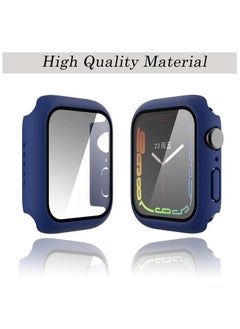Generic Classic Smartwatch Tempered Glass Screen Protector Case For Apple Watch Series 4, 5 And 6 (40mm) - Dark Blue  - Image 2