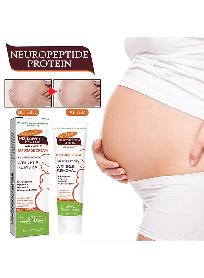 EELHOE Neuropeptide Protein With Vitamin E Massage Cream-Fade Scar Pregnancy Marks Care Smooth Skin Massage Cream 100g - Image 1