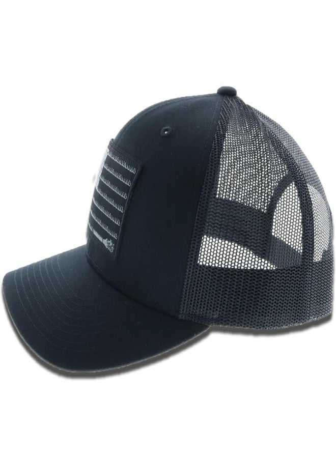 HOOEY Liberty Roper Adjustable Snapback Mesh Back Trucker Hat - Image 3