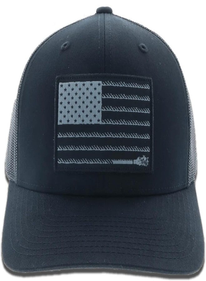 HOOEY Liberty Roper Adjustable Snapback Mesh Back Trucker Hat - Image 4