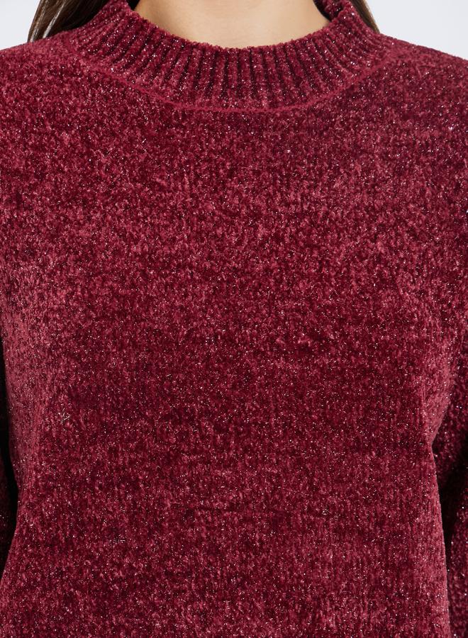 Styli Regular Fit Regular Length Lurex Yarn Sweater - Image 3