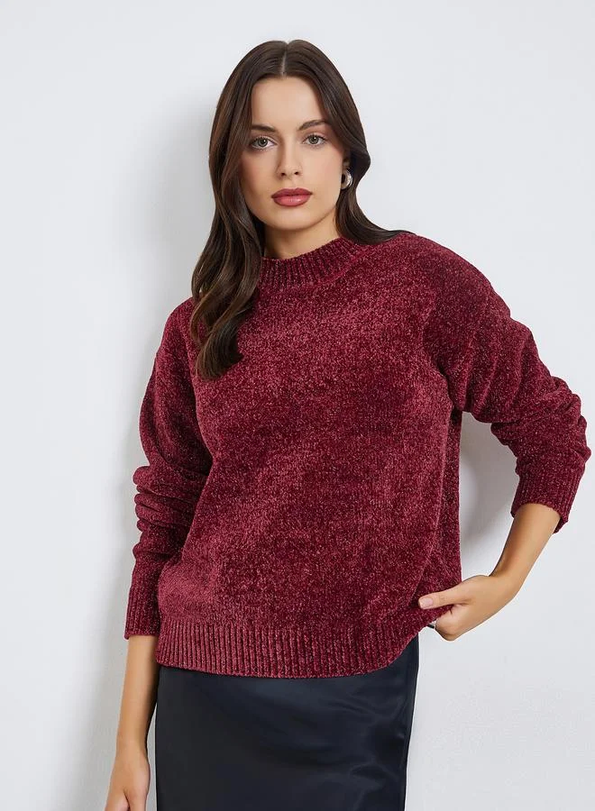 Styli Regular Fit Regular Length Lurex Yarn Sweater