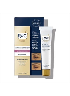 RoC Retinol Correxion Eye Cream Mini for Dark Circles & Puffiness, Daily Wrinkle Cream, Anti Aging Line Smoothing Skin Care Treatment.25 oz  - Image 1
