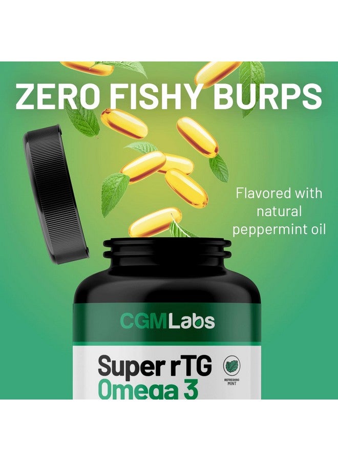 CGMLABS rTG Omega 3 Norwegian Fish Oil with CoQ10 Dietary Supplement- Heart Health & Antioxidant Support with Vitamins D & E - 2000 mg Sustainably Sourced - Super rTG Omega 3, 180 Softgels by CGM Labs  - Image 2