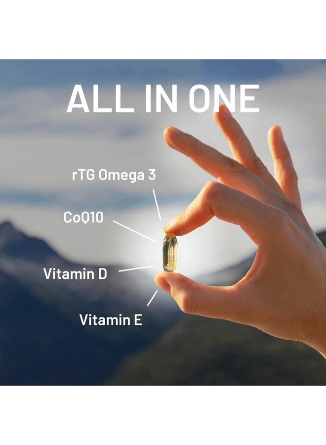 CGMLABS rTG Omega 3 Norwegian Fish Oil with CoQ10 Dietary Supplement- Heart Health & Antioxidant Support with Vitamins D & E - 2000 mg Sustainably Sourced - Super rTG Omega 3, 180 Softgels by CGM Labs  - Image 3