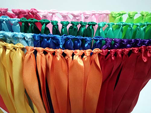 Kingsnow Pastel Rainbow Ribbon Garland 40 inches for Baby Shower, Birthday Party Decoration,Nursery, Rainbow Banner,Photography Prop Banner Backdrop Decor - Image 4