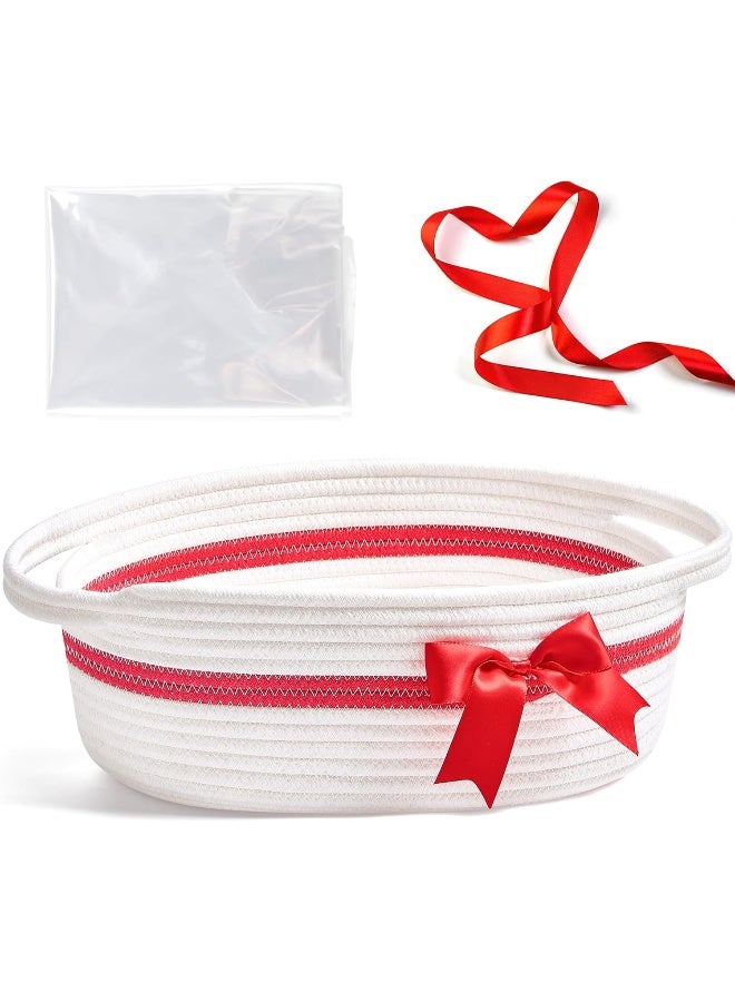 Yeeeasy - Simplicity Gift Basket with Bow and Gift Bag for Home Decor - Image 1