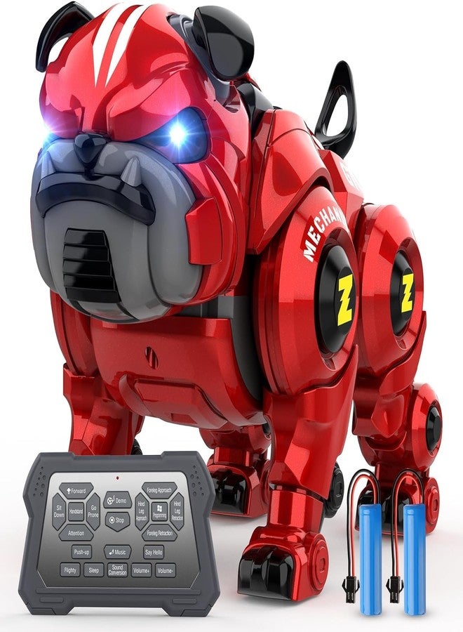 SEVENSPACE Robot Dog for Kids, Remote Control Robot Rechargeable Programing Stunt Robo Dog with Sing, Dance, Touch Function, Robotic Dog Toy for Boys Ages 5 6 7 8 9 10+ Birthday Gifts, Red - Image 1