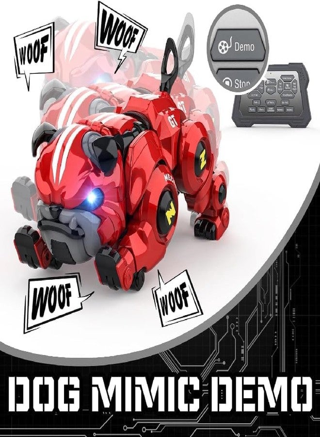 SEVENSPACE Robot Dog for Kids, Remote Control Robot Rechargeable Programing Stunt Robo Dog with Sing, Dance, Touch Function, Robotic Dog Toy for Boys Ages 5 6 7 8 9 10+ Birthday Gifts, Red - Image 2