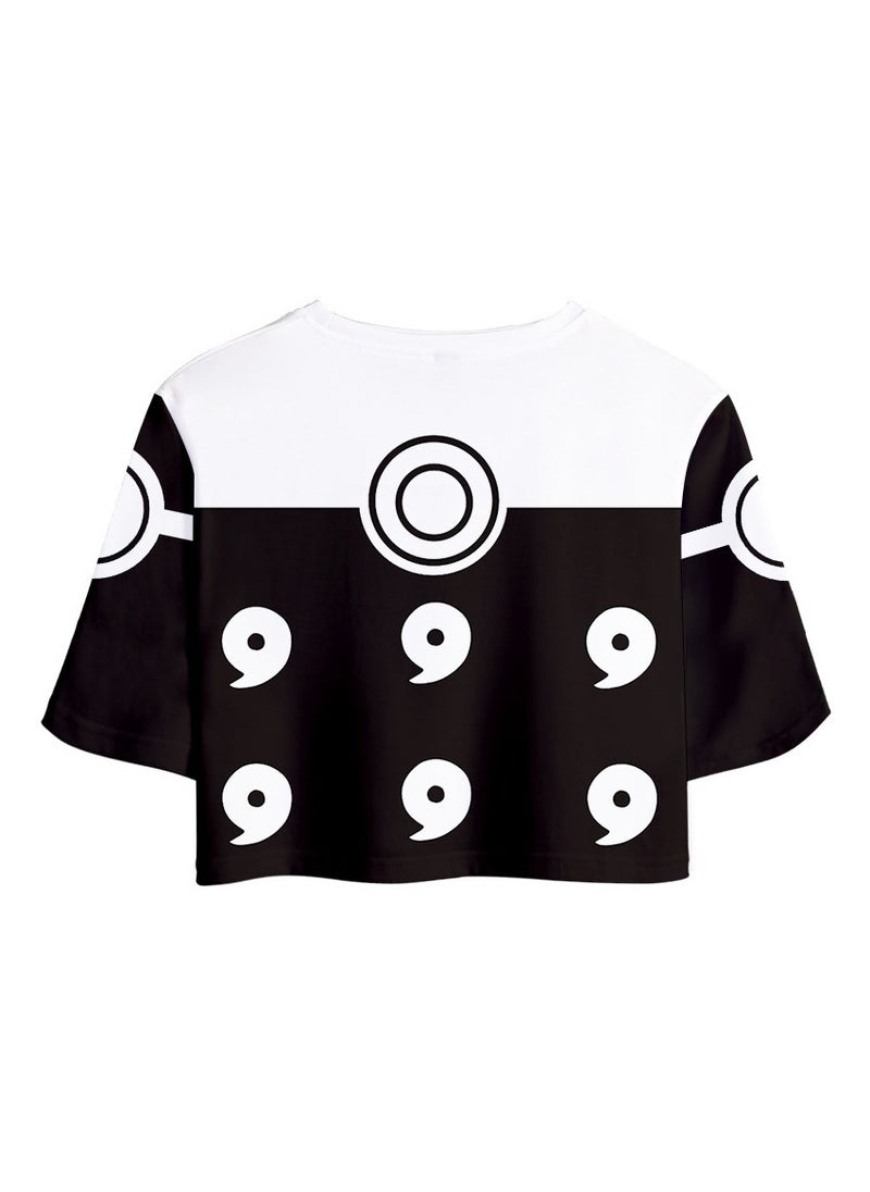 KUYING New Naruto Crop Top Short T Shorts Set  - Image 2