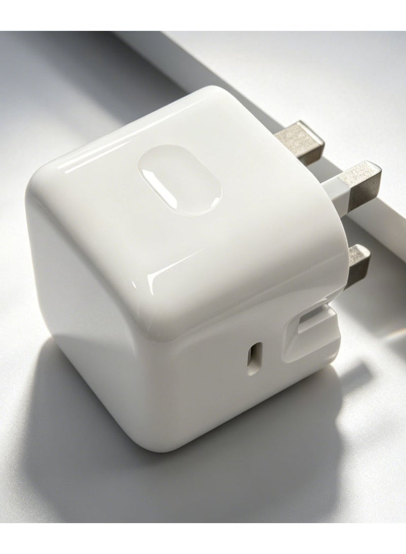 CLPURE USB-C Super Fast Charger, iPhone Charger, 40W AVS Dynamic GaN Charging Power Adapter, Typc-C Super Fast Charging Plug for Apple, Samsung, Huawei and More Devices White - Image 3