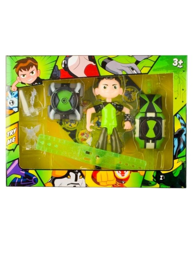 Toy Box Ben 10 Omnitrix Disc Shooter Watch Play Action Figure Toy Set  - Image 1