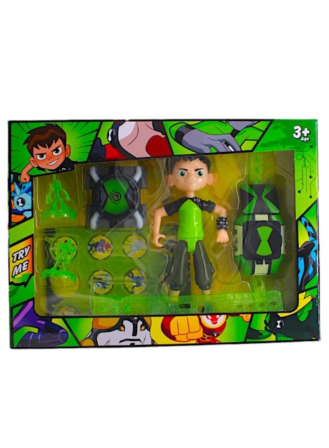 Toy Box Ben 10 Omnitrix Disc Shooter Watch Play Action Figure Toy Set  - Image 2
