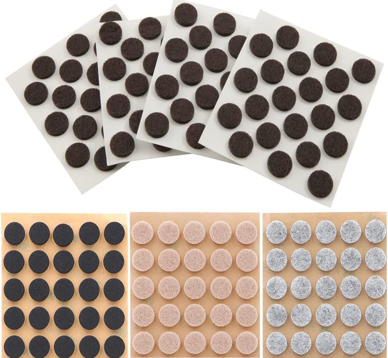 DIY Crafts DIY Crafts 25 Pcs, Brawn, Furniture Felt Pads Diameter Round Self Adhesive Protects Kitchen Cabinets, Drawers, Desks and Furniture Against Bumps and Scratches (25 Pcs, Brawn)  - Image 1