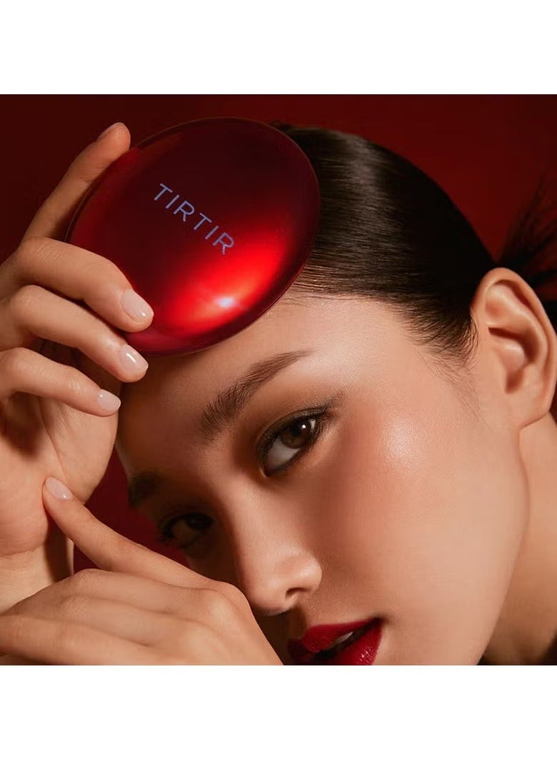 TIRTIR Turter Red Cushion Mask Fit Foundation 17C Porcelain 18g - Image 3