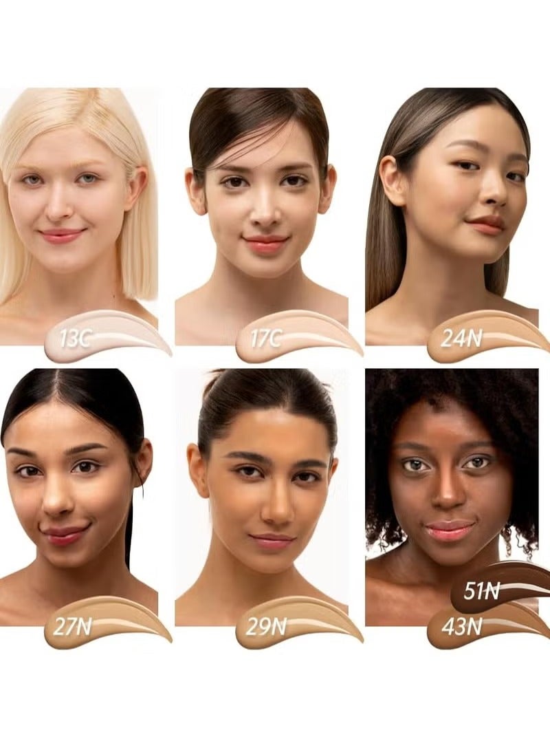 TIRTIR Turter Red Cushion Mask Fit Foundation 17C Porcelain 18g - Image 4