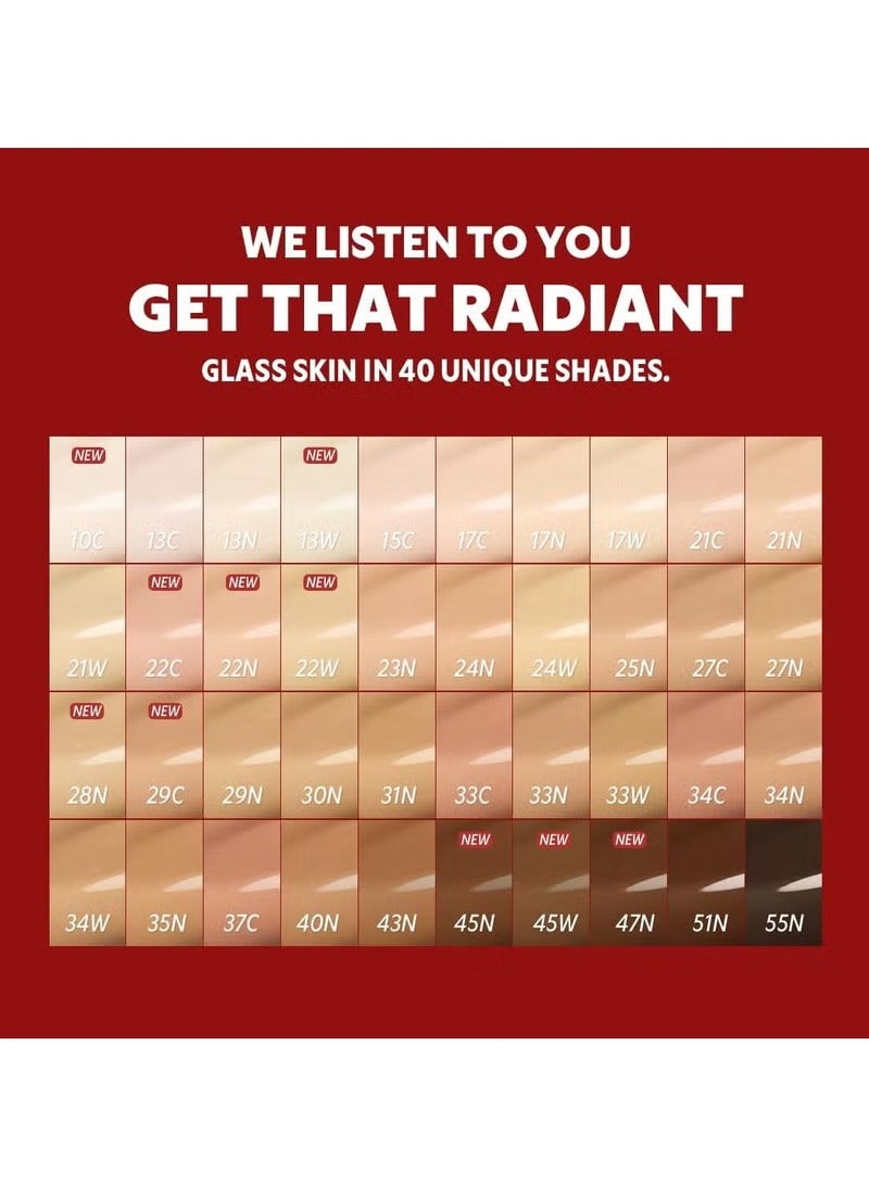 TIRTIR Turter Red Cushion Mask Fit Foundation 17C Porcelain 18g - Image 5