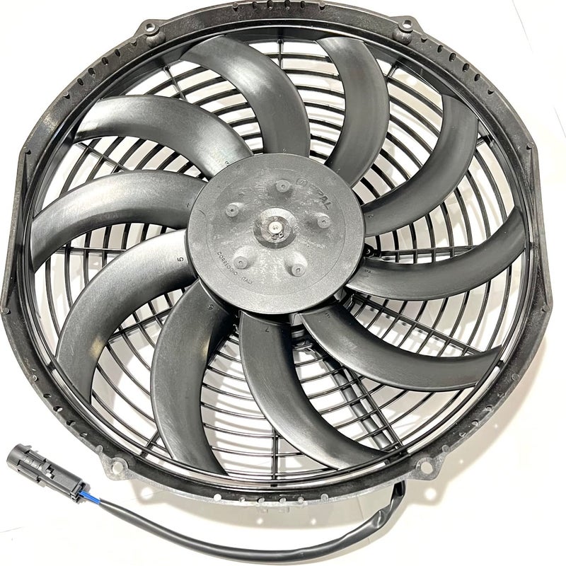 SPAL 30101529 12 12V HighPerformance Puller Fan 1226 CFM Curved Blades Sealed Weather Pack Connector Replacement for Thermo King 781201 Tripac APU Evolution Radiator Condenser