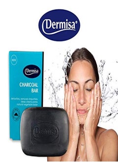 DERMISA Charcoal Bar | Natural Gentle Cleansing Bar | Contains Activated Charcoal, Coconut Oil, Shea Butter, Vitamin C & Licorice | No Parabens, No Sulfates, 100% Vegetable Base | 3 Oz | Pack Of 3  - Image 5