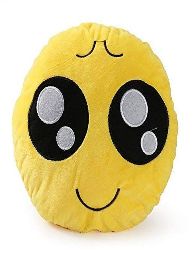 Aarushi Stuffed Soft Cool Smiley Cushion for Kids Yellow Colour - Image 3