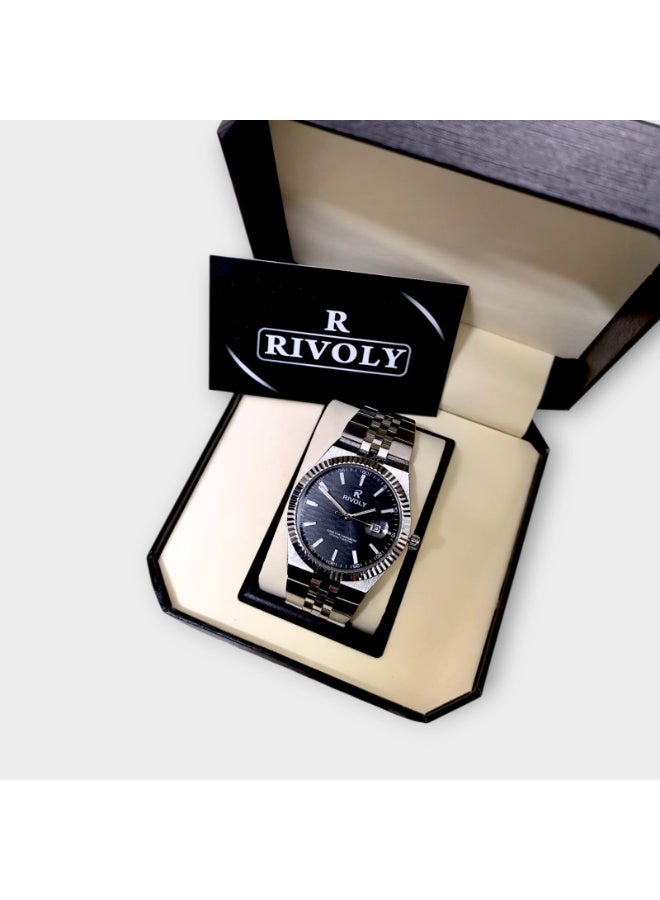 REVUELE Men's Stainless Steel Analog Quartz Watch, Easy to Read Fashion Design Waterproof Classic Luxury. - Image 3