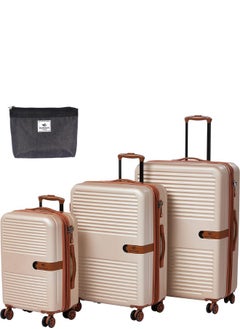 Luggage Set of 3 Classic Collection 4 Double Wheels and TSA Lock