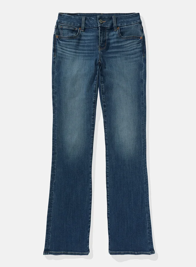 امريكان ايجل AE Next Level Curvy Low-Rise Kick Bootcut Jean