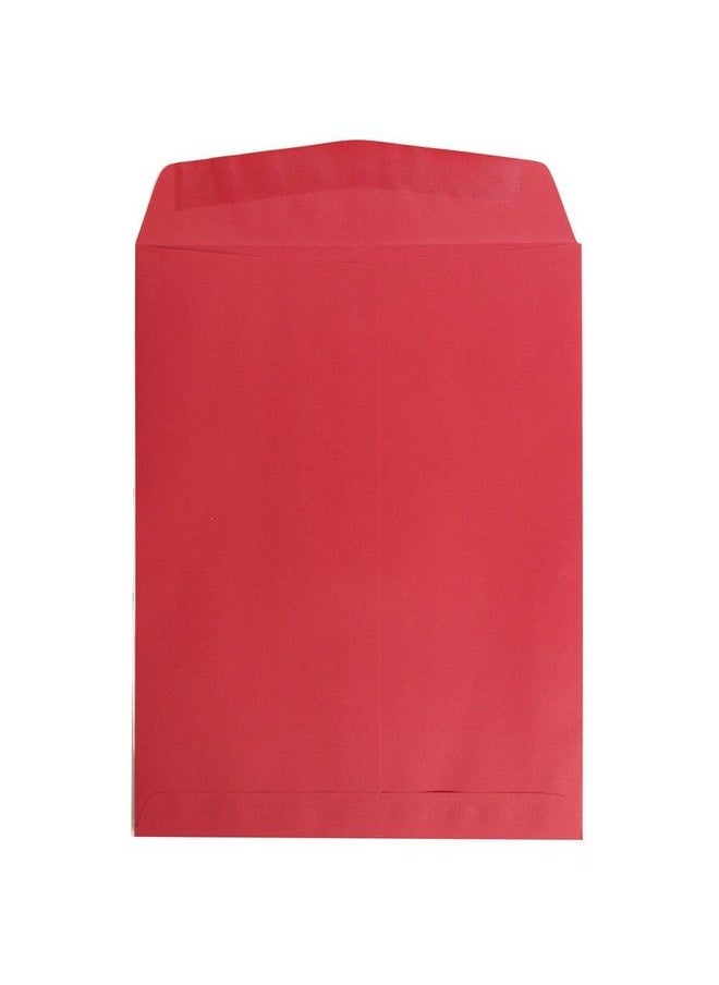 JAM Paper 9 X 12 Open End Catalog Colored Recycled Envelopes Red Recycled 100 Pack  - Image 3