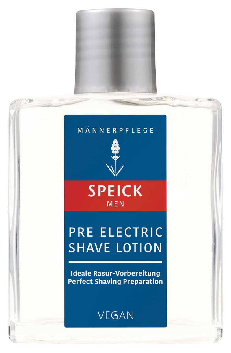 Speick Men Pre Electric Shave Lotion with Relaxing Lavender Oil and a Blend of Essential Oils, Natural Vegan Skin Care, 3.4 Fluid Ounces - Image 1