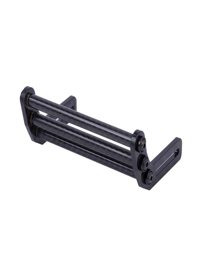 VNUHV LCG Bumper Carbon Fiber Front Bumper Optimum Approach Angle for 1/10 RC Crawler SCX10 TRX4 Dodge Power Wagon Cab Cliffhanger (Black) - Image 3