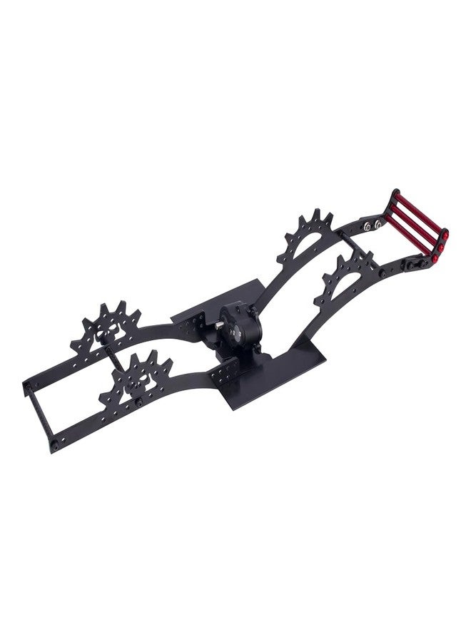 VNUHV LCG Bumper Carbon Fiber Front Bumper Optimum Approach Angle for 1/10 RC Crawler SCX10 TRX4 Dodge Power Wagon Cab Cliffhanger (Black) - Image 4
