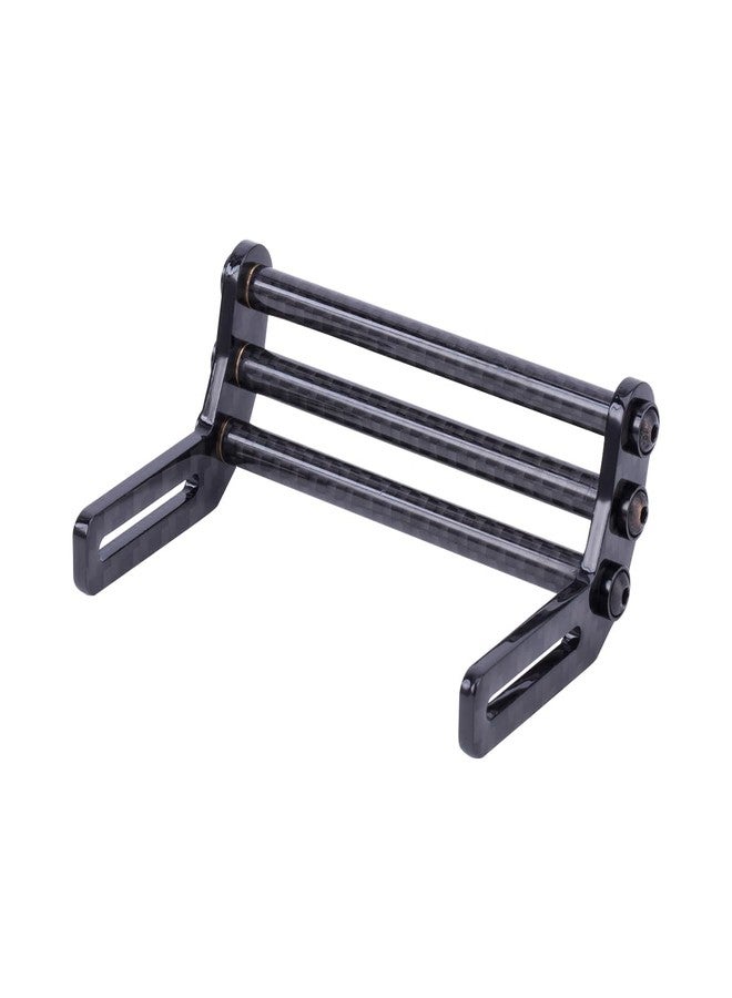 VNUHV LCG Bumper Carbon Fiber Front Bumper Optimum Approach Angle for 1/10 RC Crawler SCX10 TRX4 Dodge Power Wagon Cab Cliffhanger (Black) - Image 1