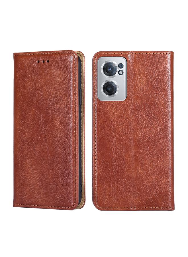 S-TOP Case For OnePlus Nord CE 2 5G Pure Color Magnetic Leather Phone Case - Image 1